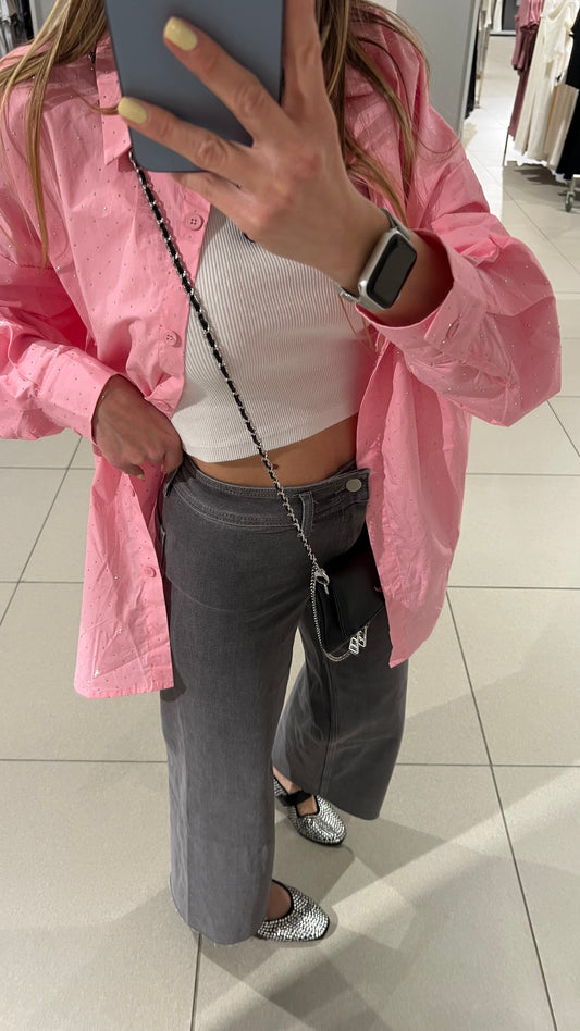 Maxi Camicia Brillantini