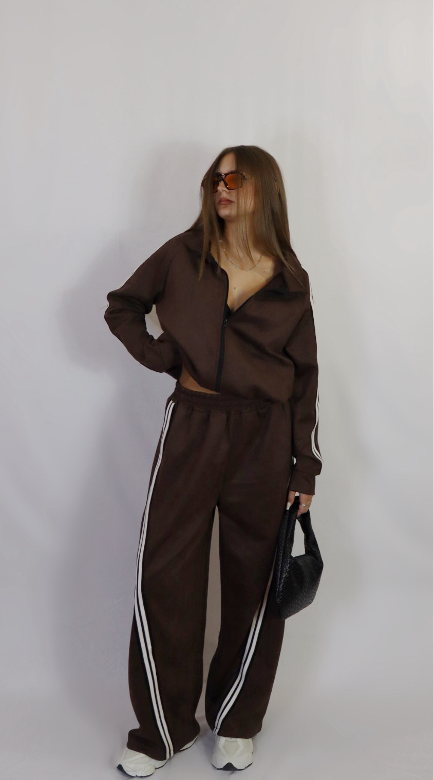 Swag Jumpsuit Coordset Brown