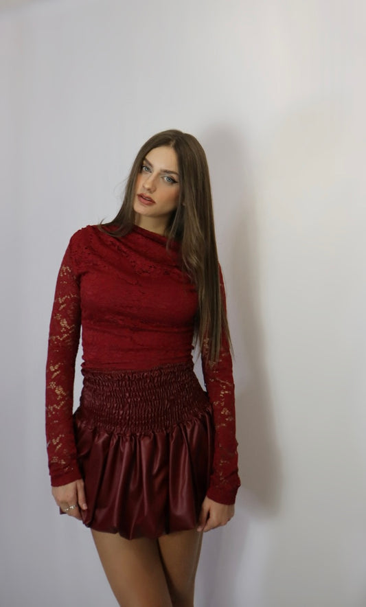 Maglia Lace Asymmetric