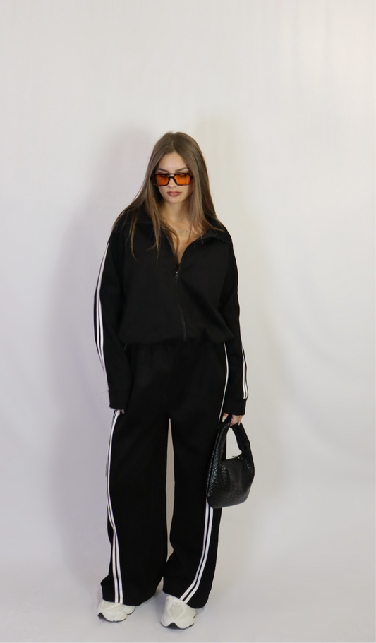 Swag Jumpsuit Coordset Black