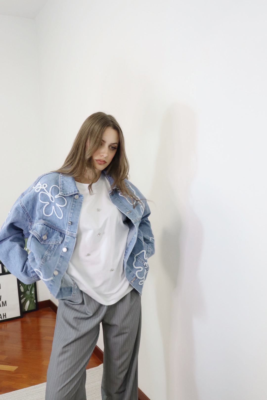 Jacket Flower Denim