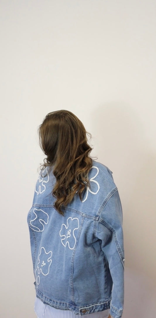 Jacket Flower Denim