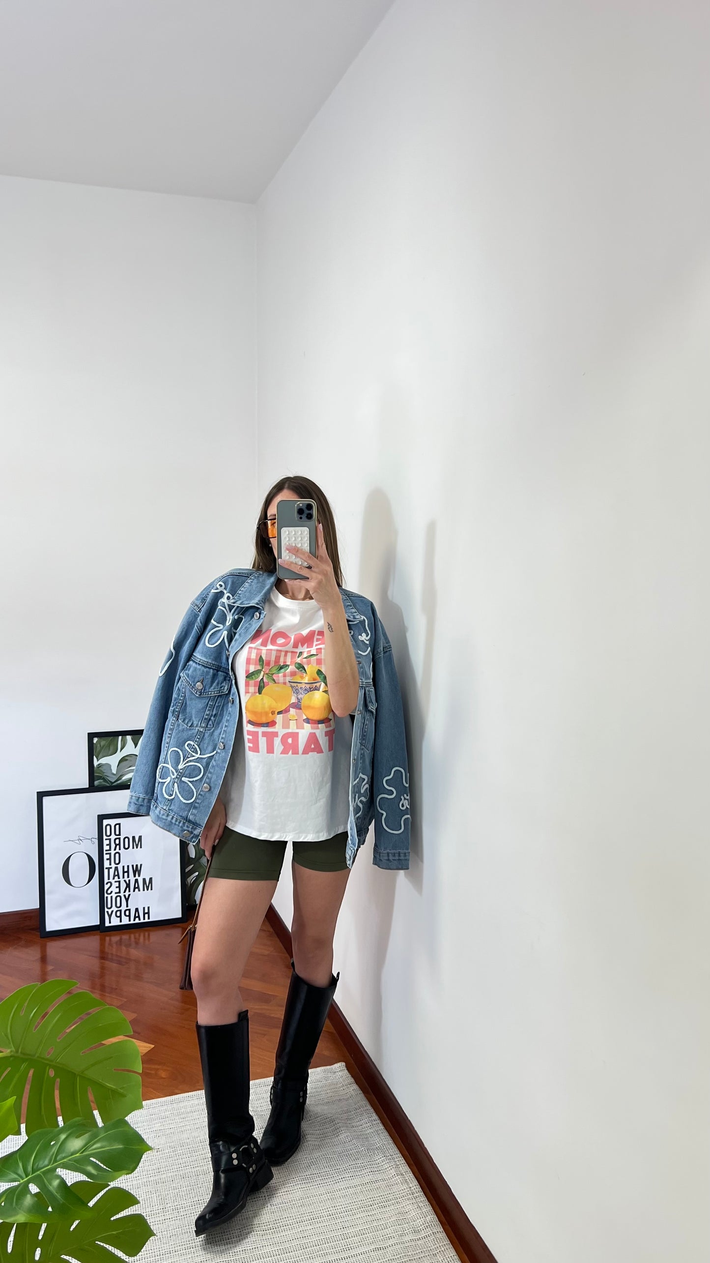 Denim Flower Jacket