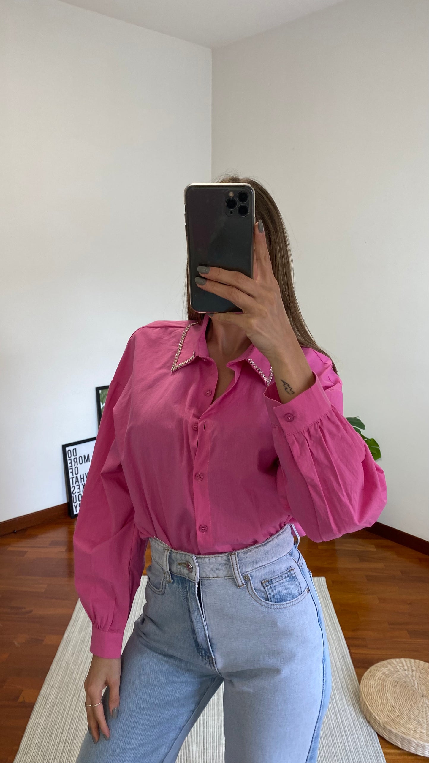 Camicia Colletto Shiny